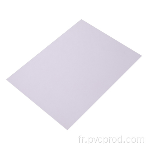 Feuille en plastique PVC blanc imprimable pour cartes